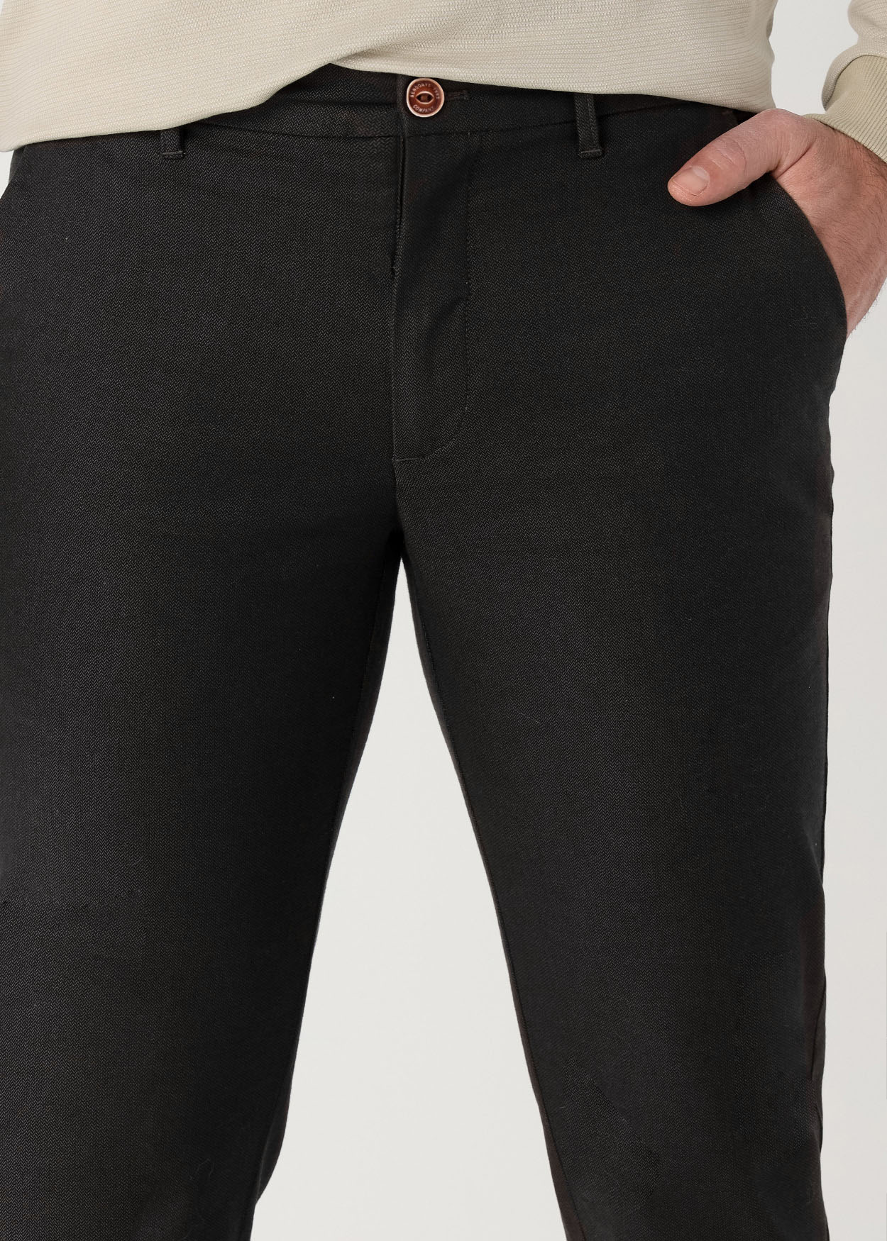 Calça Chino Slim Fit Castanho