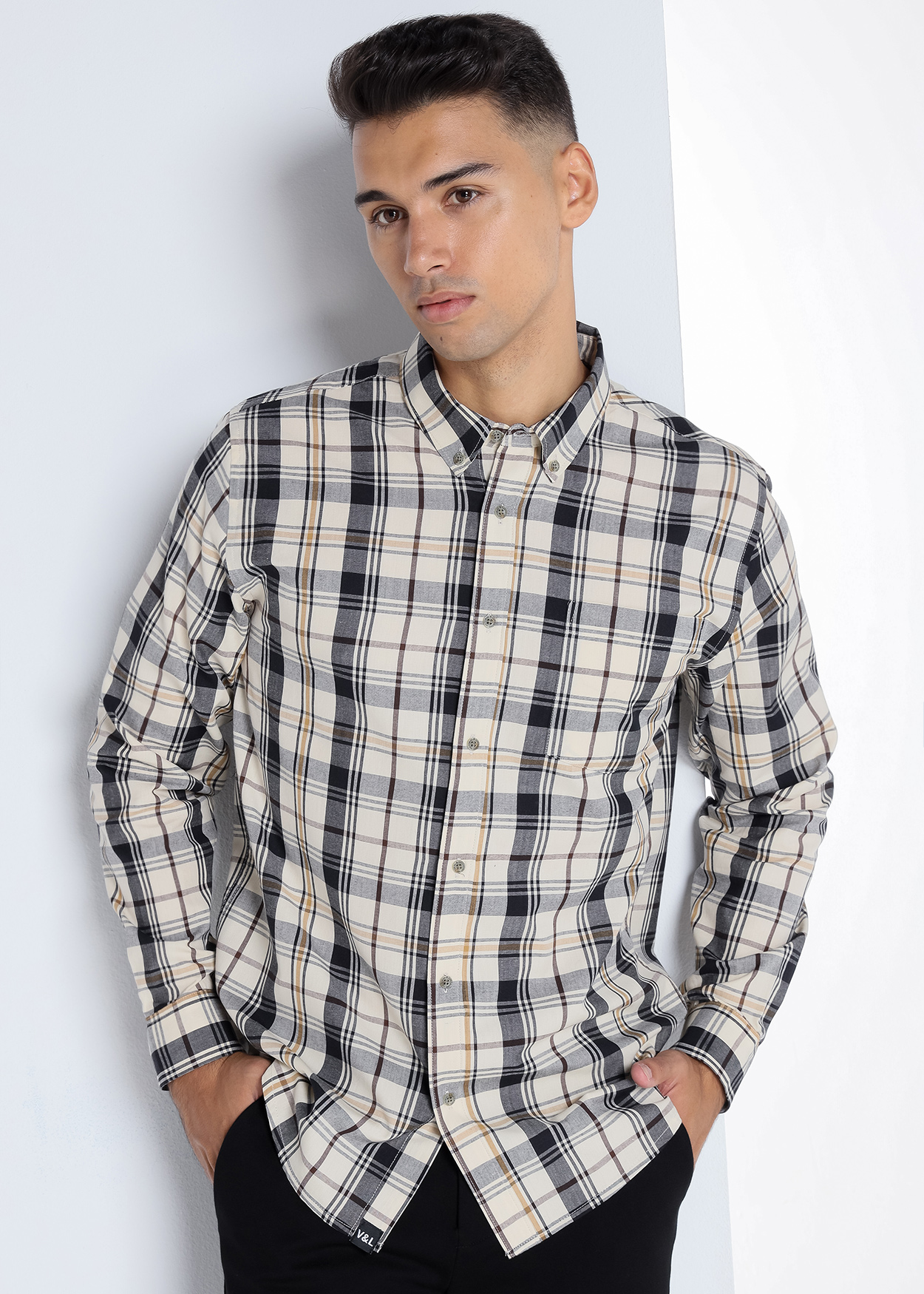 Camisa xadrez Homem Multicolorido