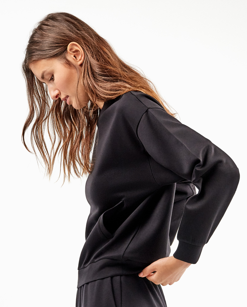 Sweatshirt cropped Preto