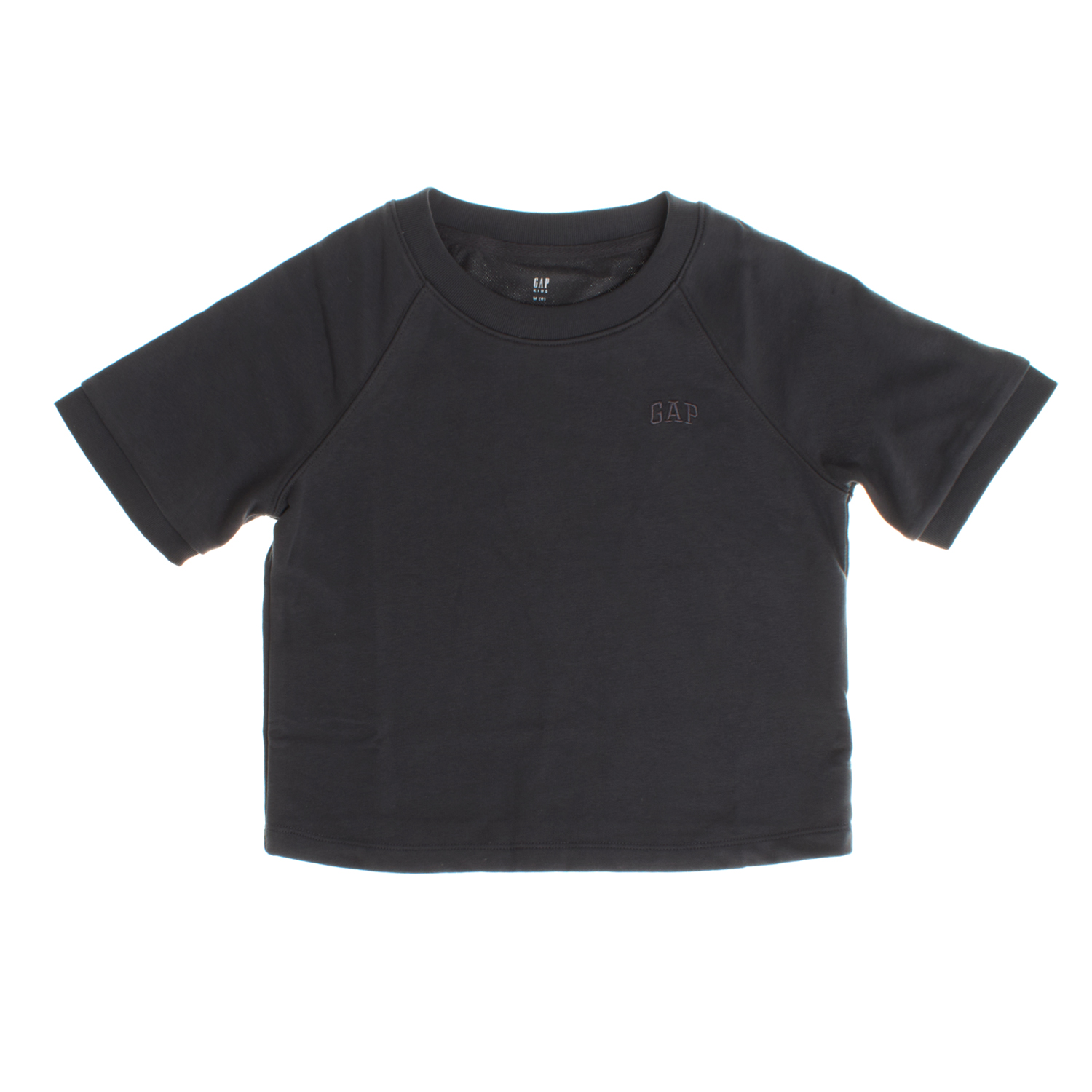 T-Shirt Cropped Menina Cinzento