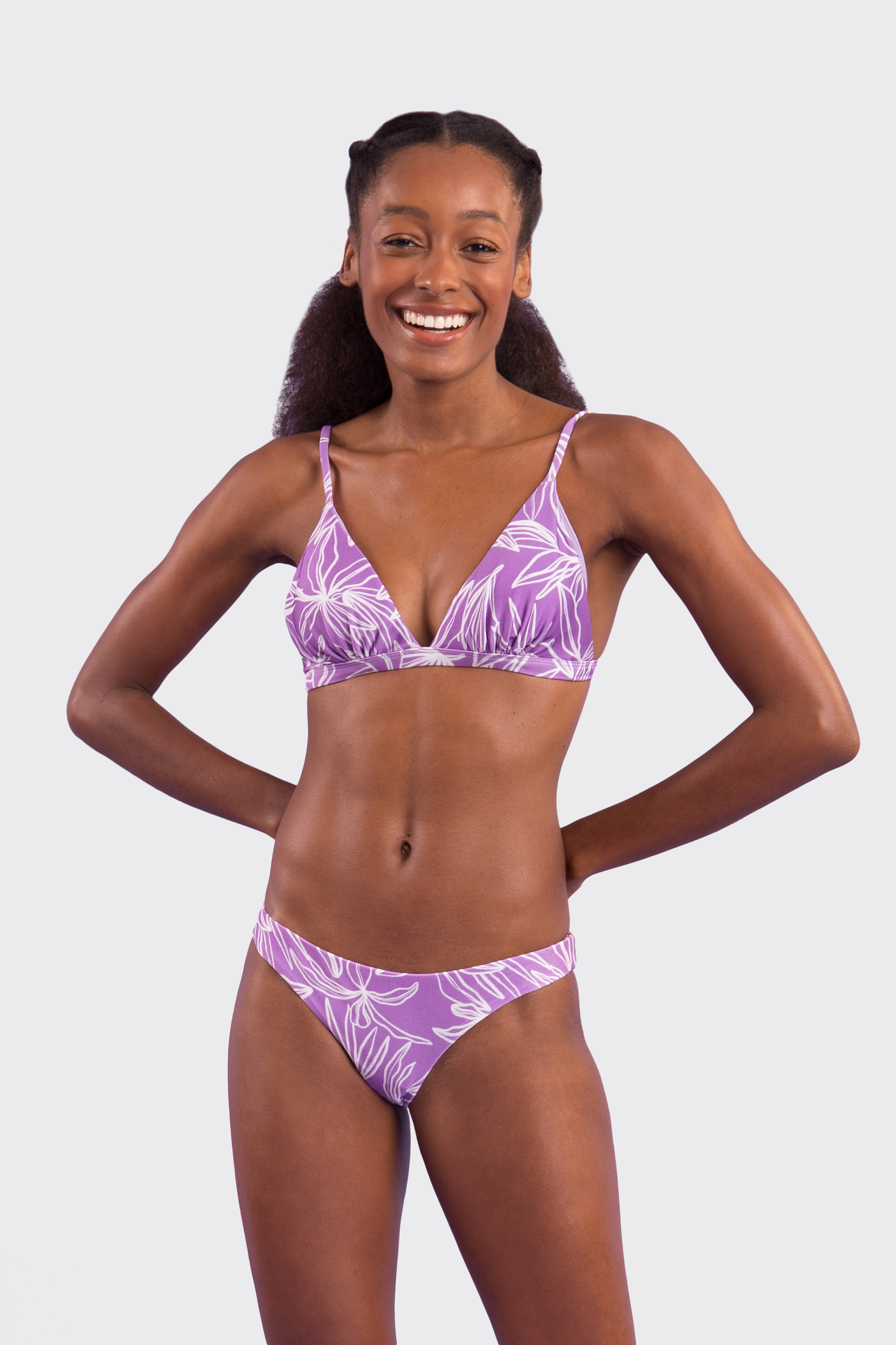 Top Biquini Trail Tri-Fixo Roxo