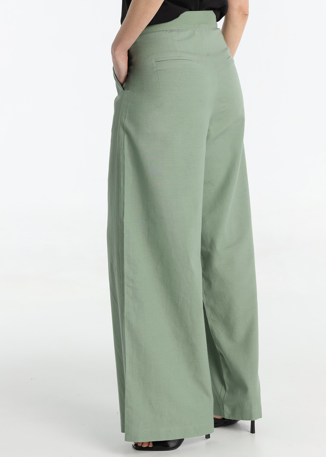 Calças de linho Senhora Verde