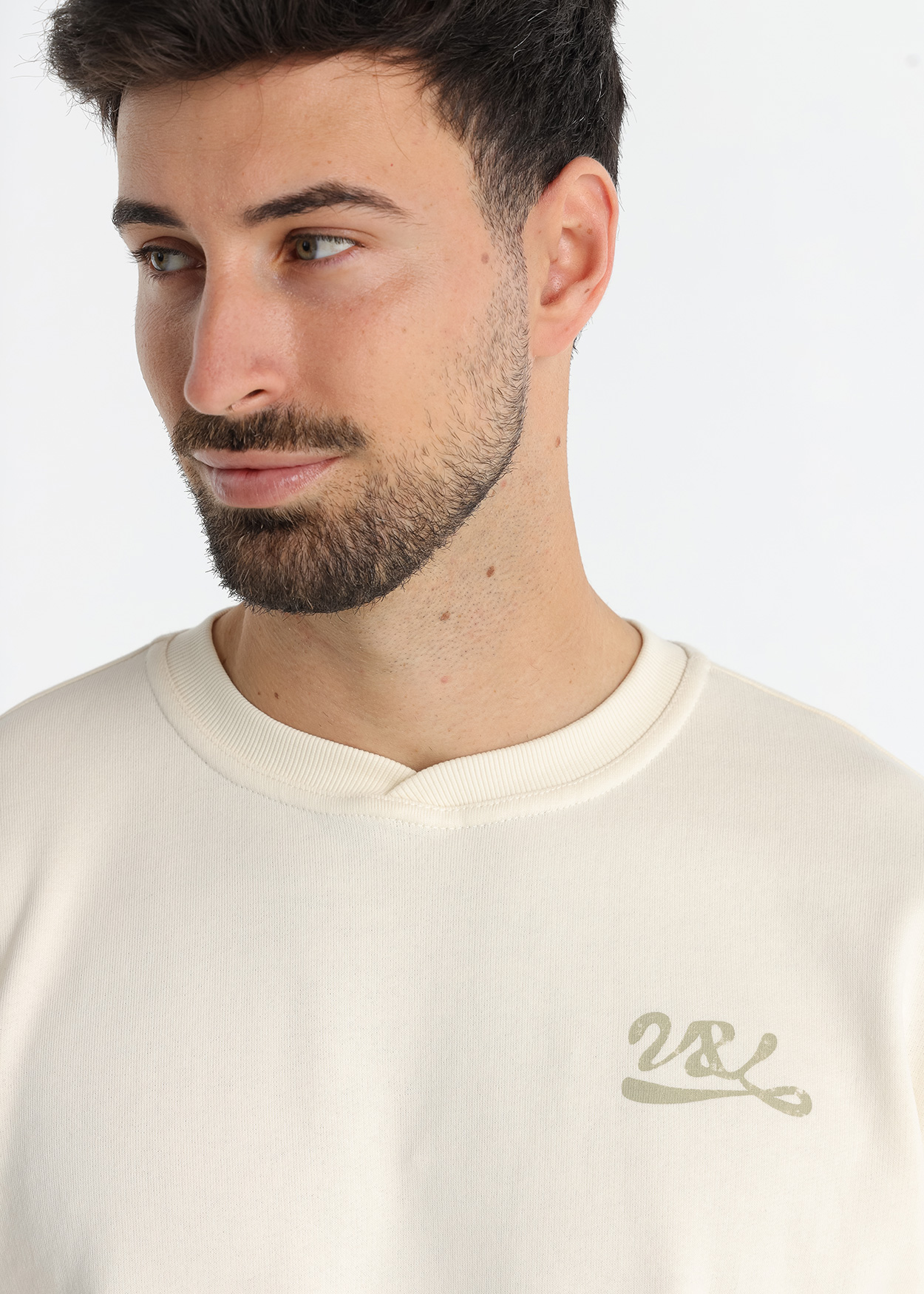 Sweatshirt Homem Bege