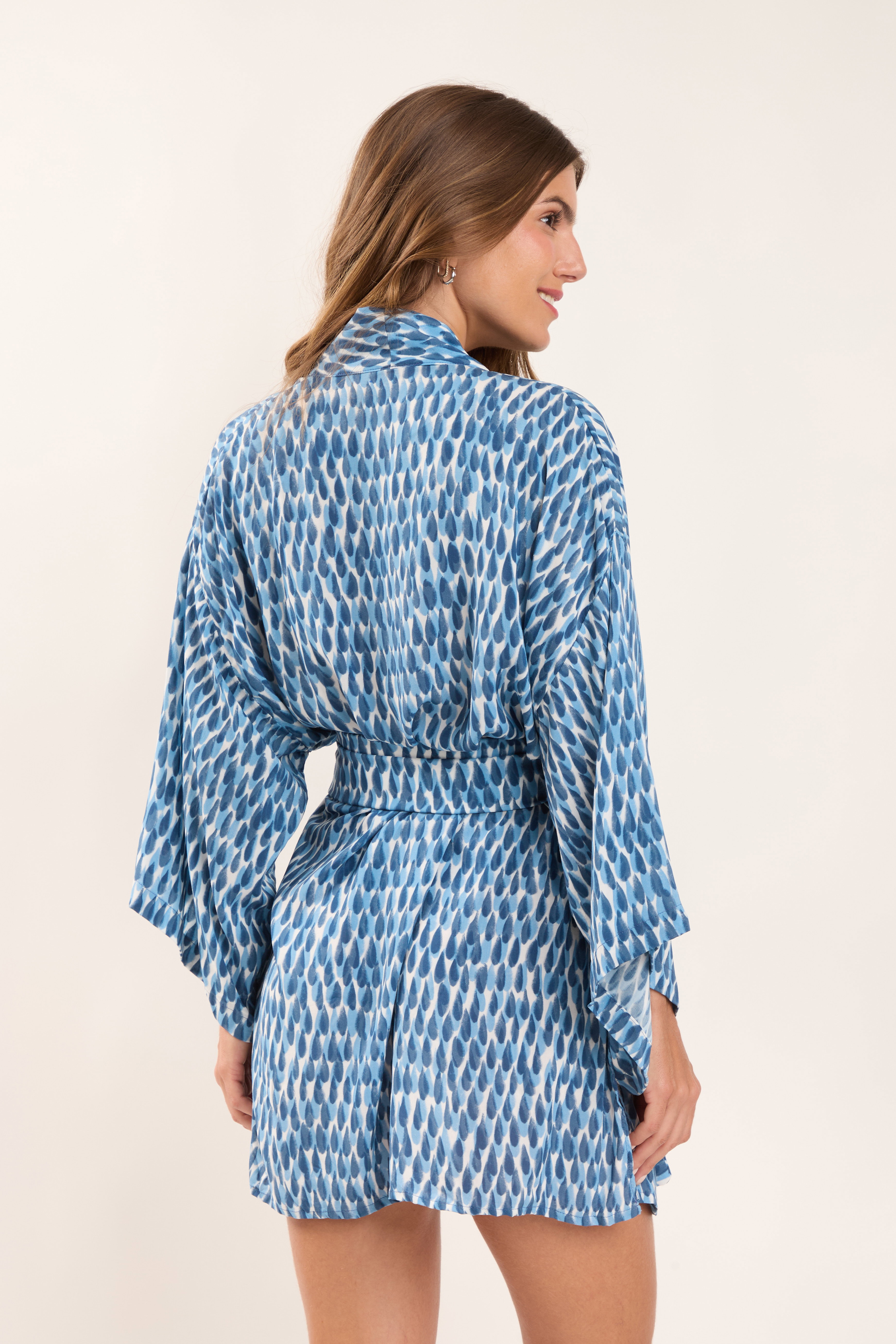 Kimono Chuva Azul