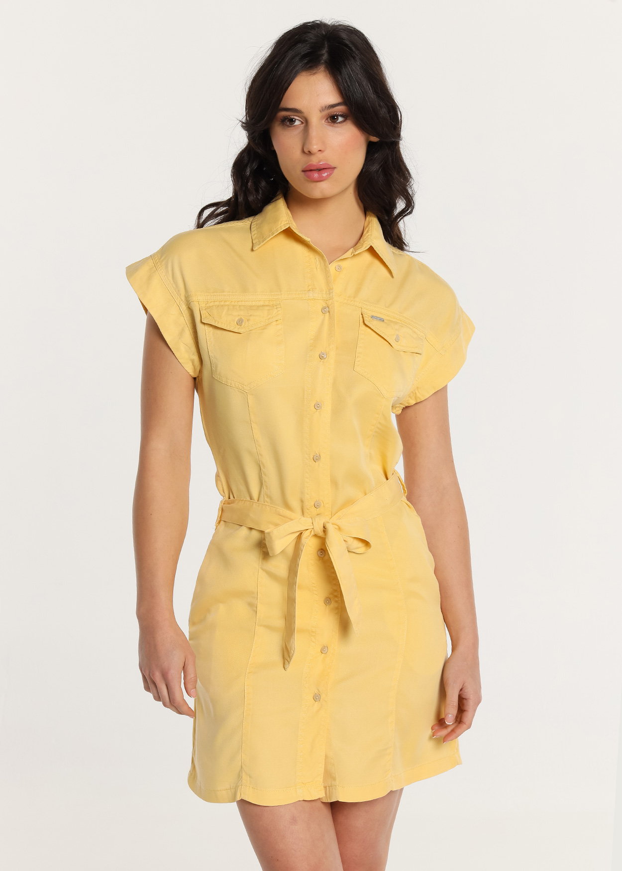 Vestido Curto Senhora Amarelo