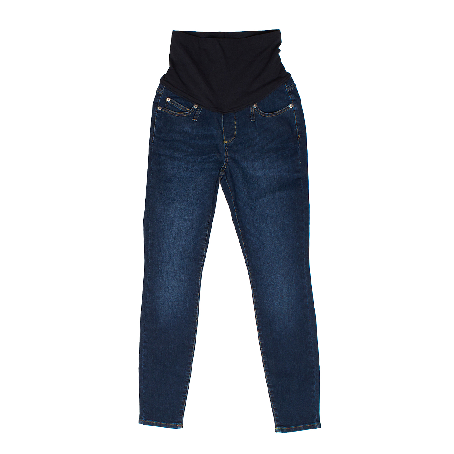 Calças de Ganga Skinny de Maternidade Azul