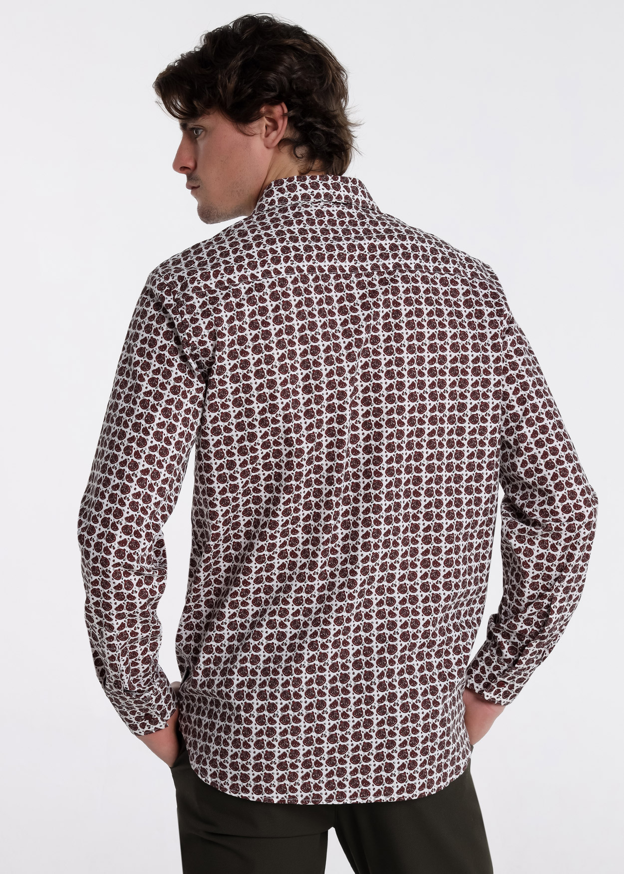 Camisa de manga comprida Branco