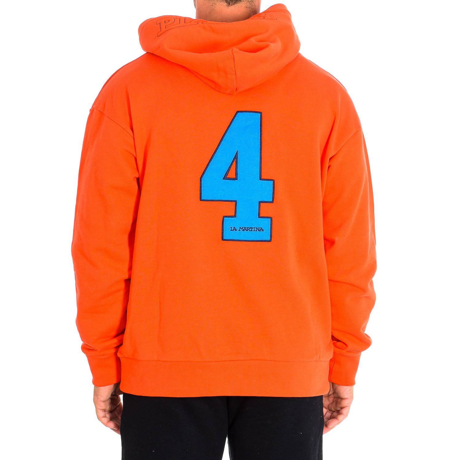 Sweatshirt com Capuz Homem Laranja