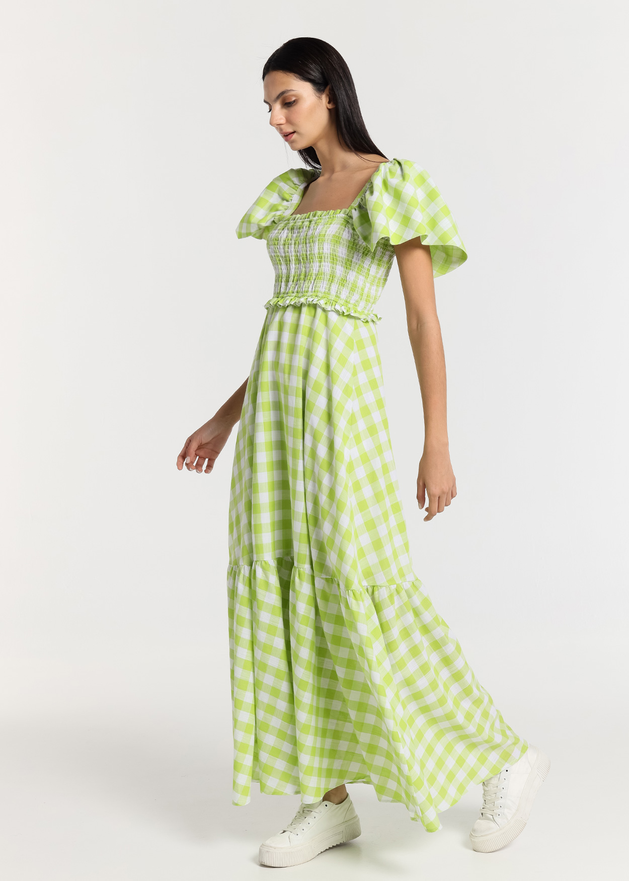 Vestido Comprido Boho Senhora Verde