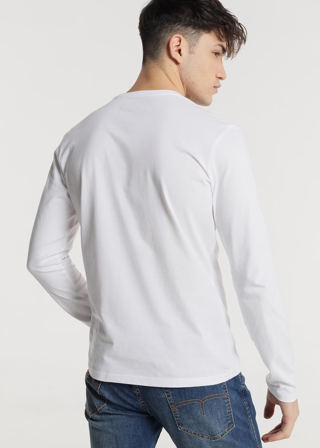 Camisola básica Homem Branco