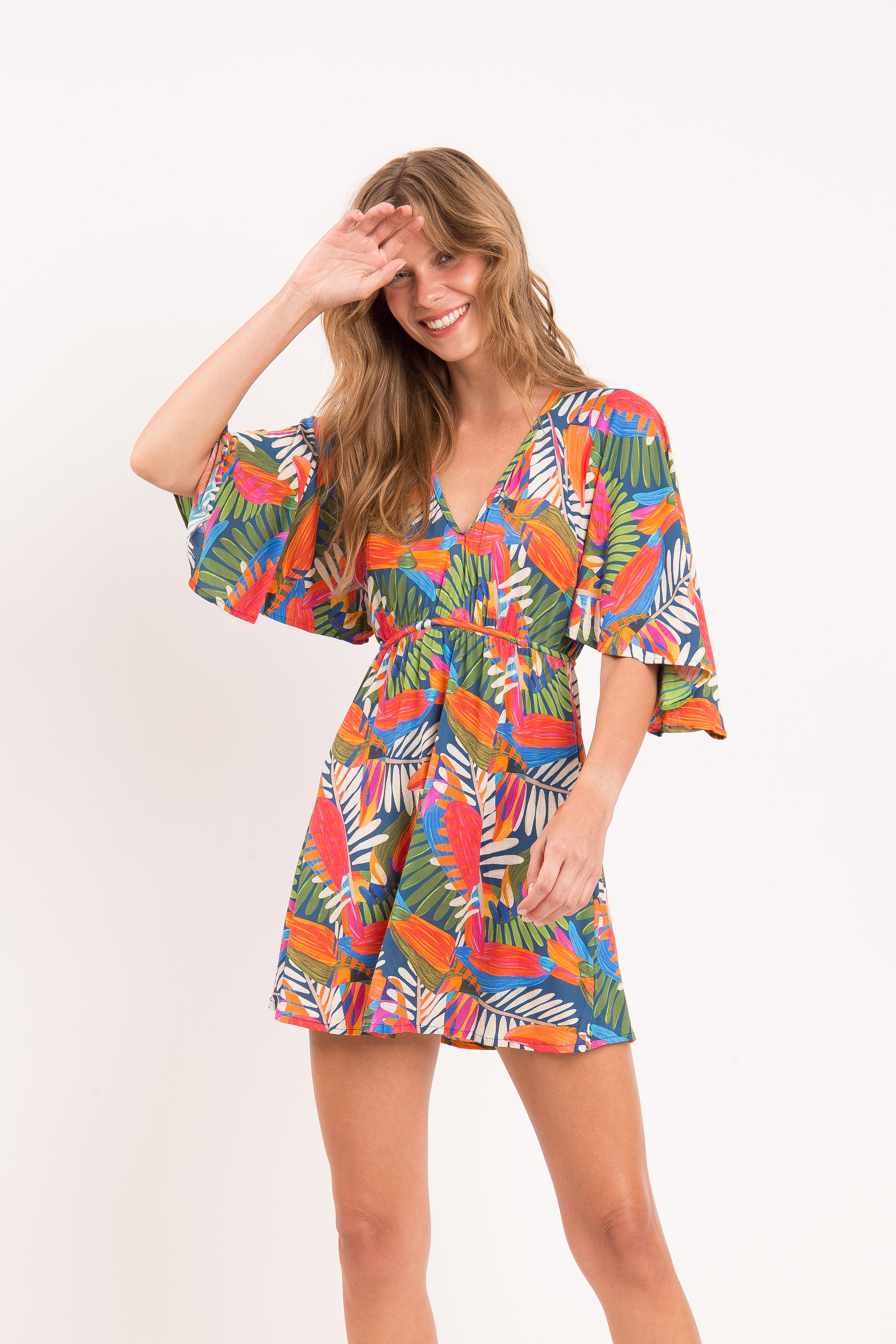 Vestido Curto Jungle Multicolor