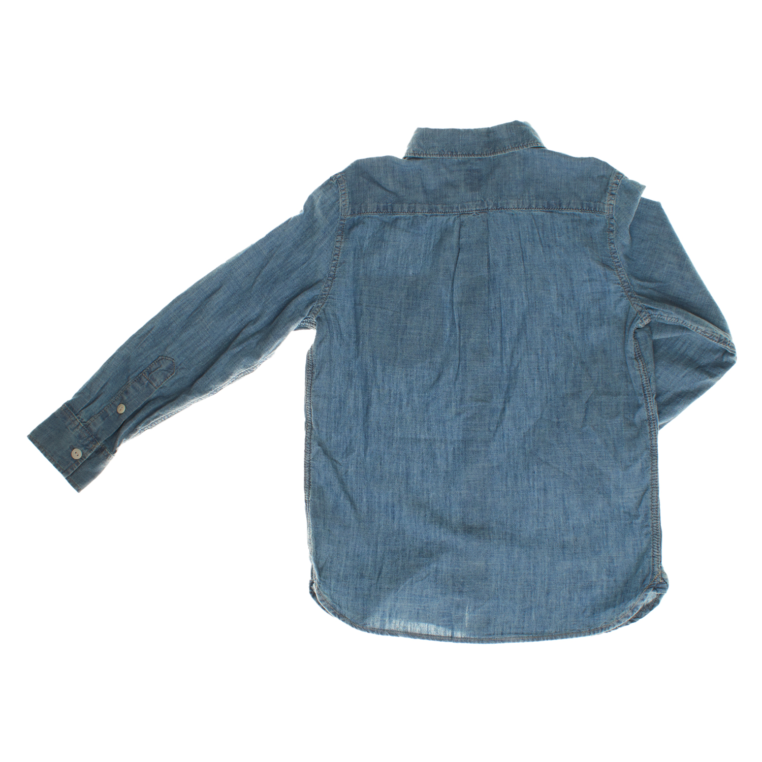 Camisa de ganga Menino Azul