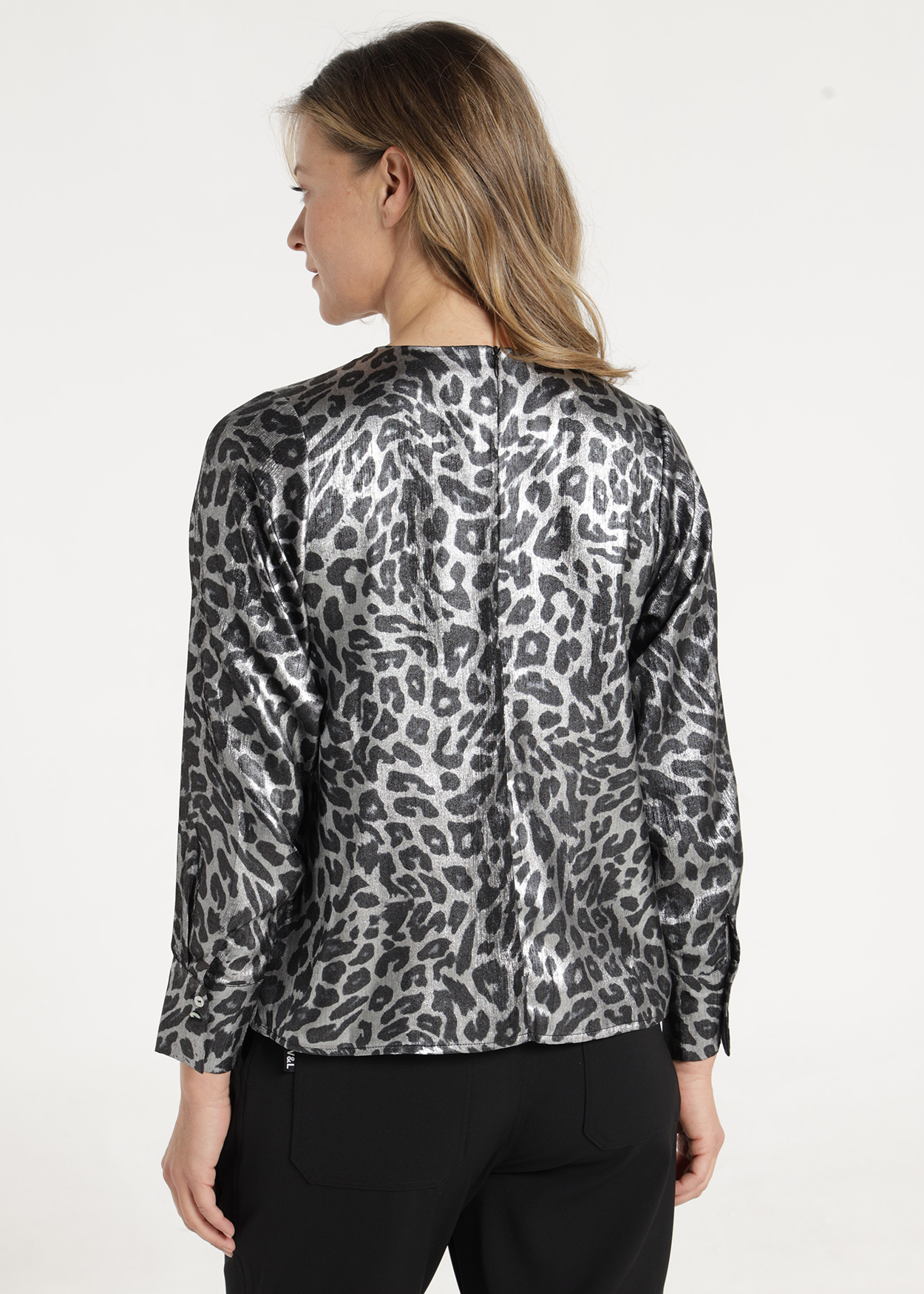 Blusa estampa animal metálica Senhora Multicolorido