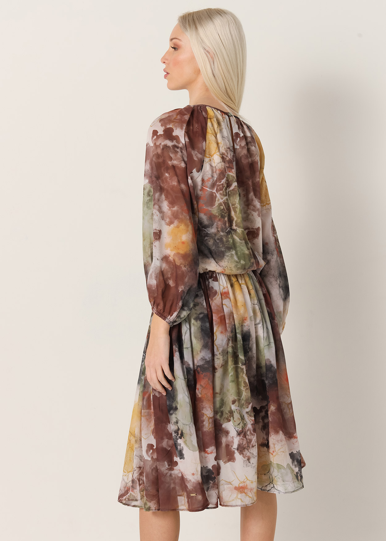 Vestido Midi Senhora Multicolorido