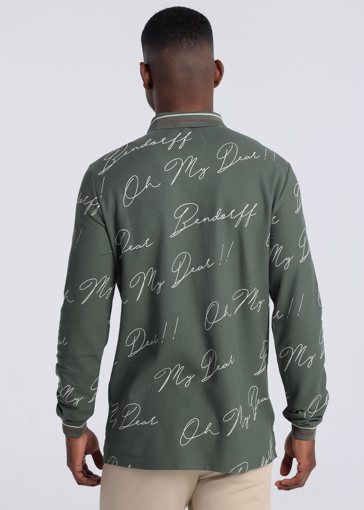 Pólo de manga comprida Verde