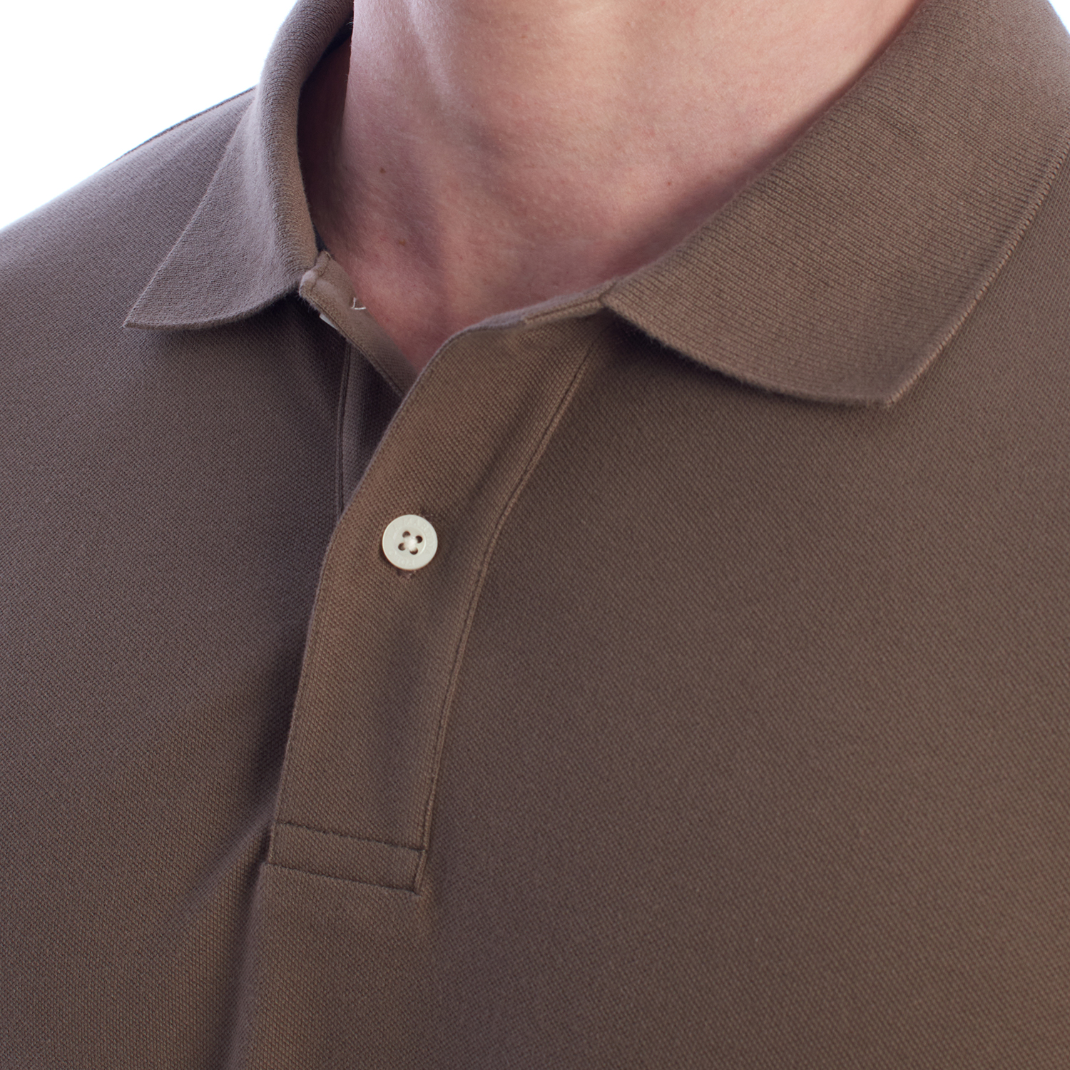 Pólo Homem Regular Fit Castanho