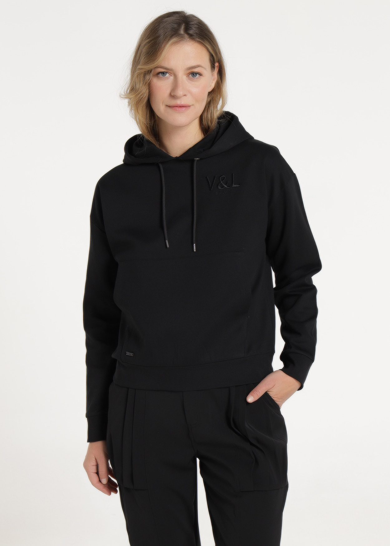 Sweatshirt Senhora Preto
