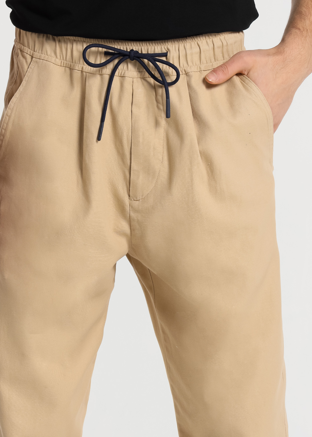 Calças Chino Slim Homem Castanho