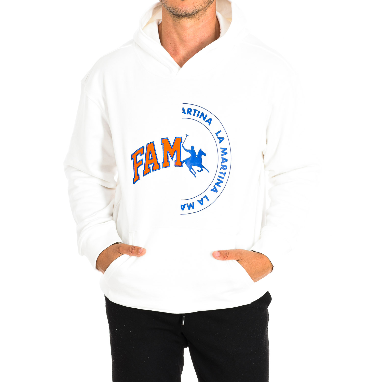 Sweatshirt com Capuz Homem Branco