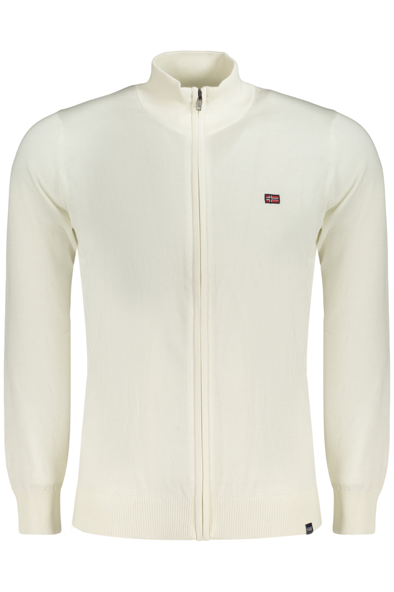 Cardigan com fecho Branco