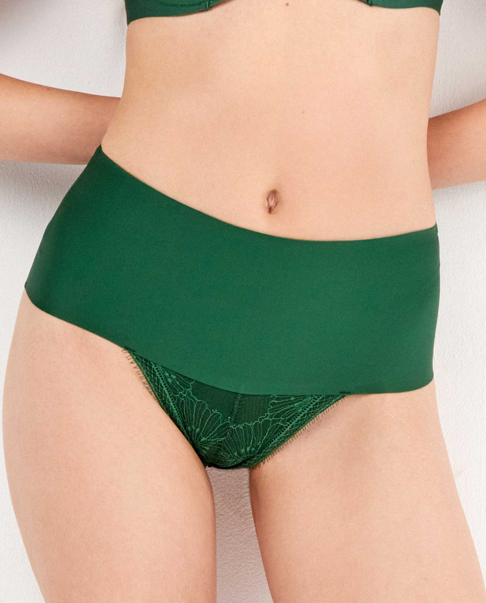 Cuecas de cintura alta Verde