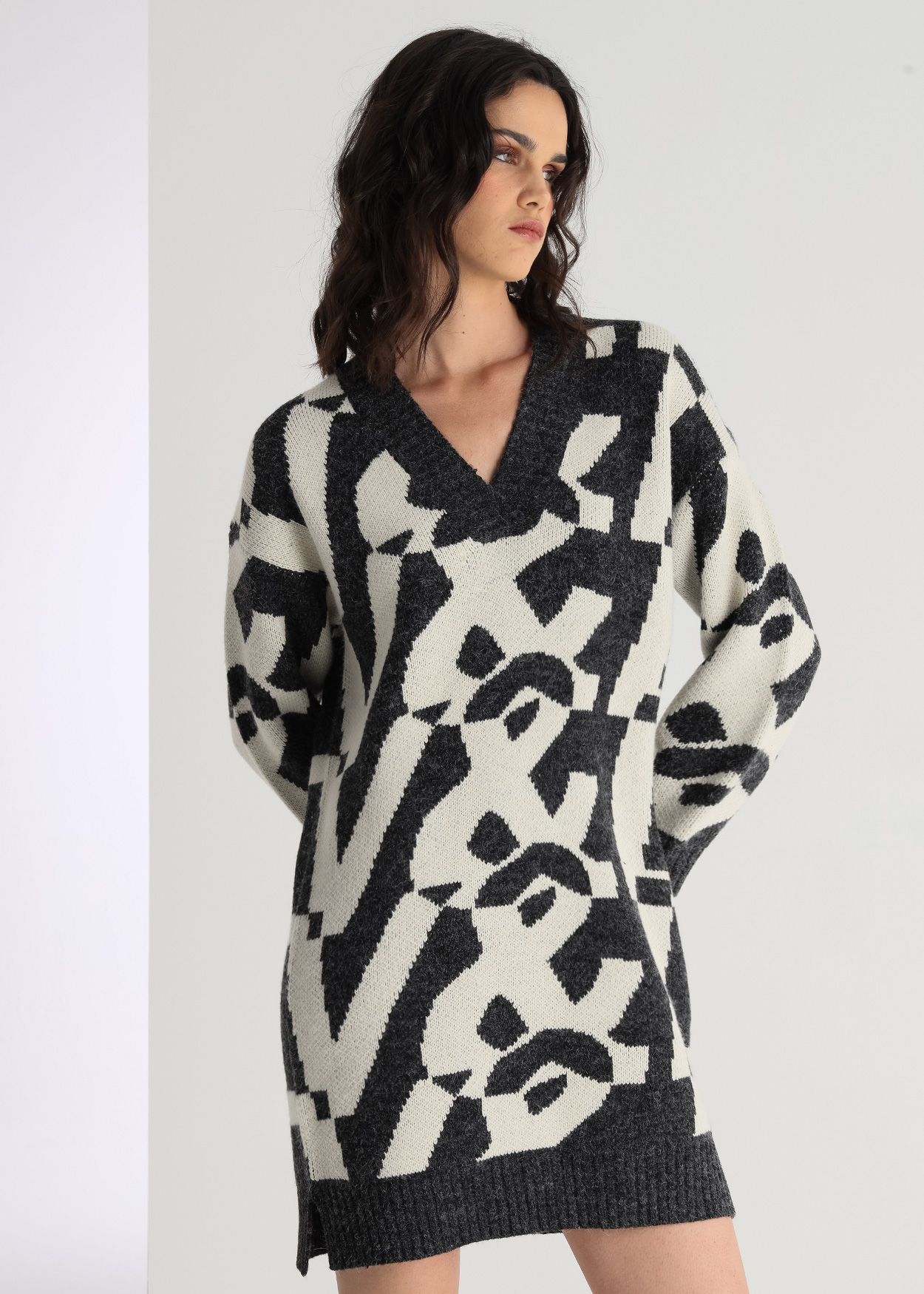 Vestido Curto Senhora Multicolorido