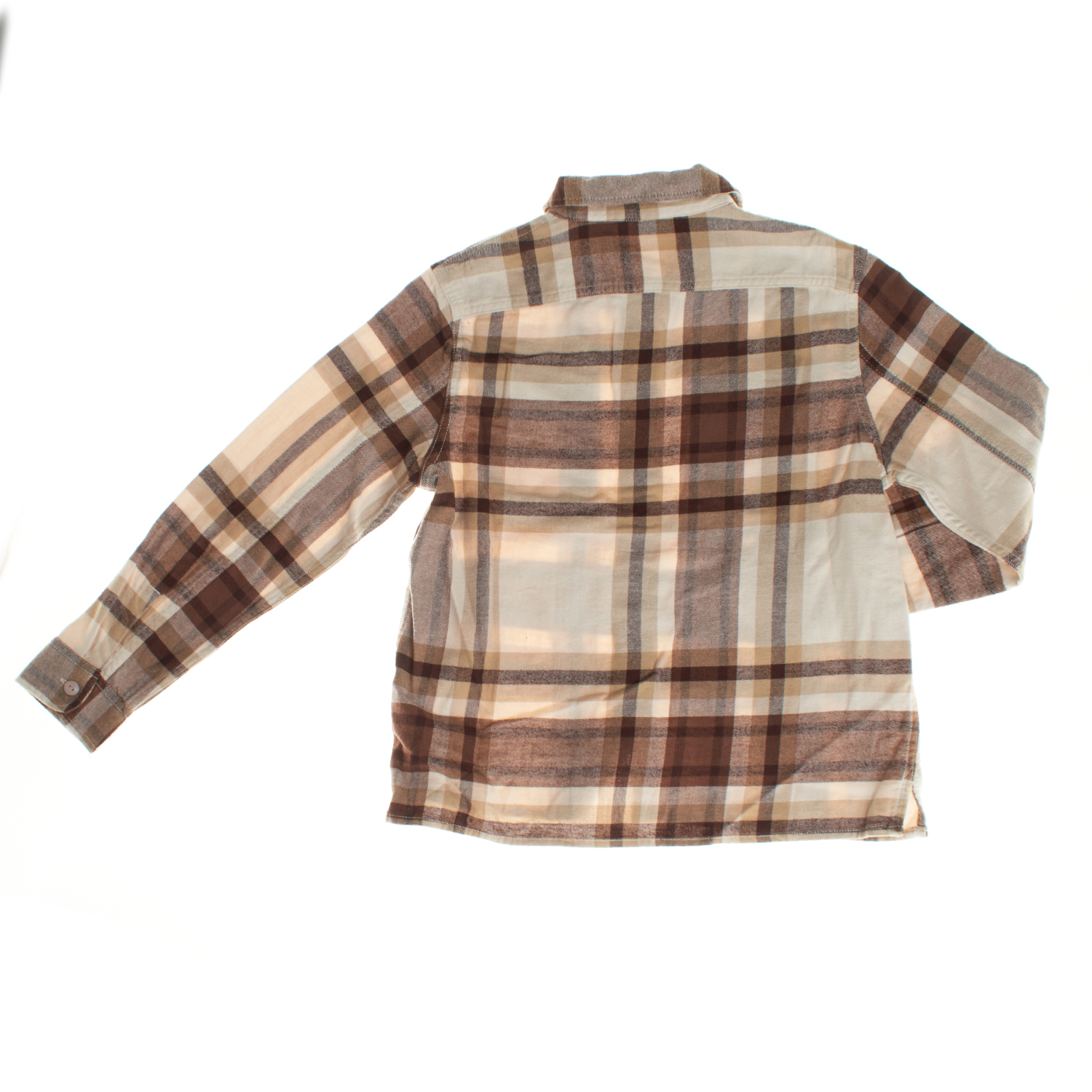 Camisa de Flanela Menino Castanho