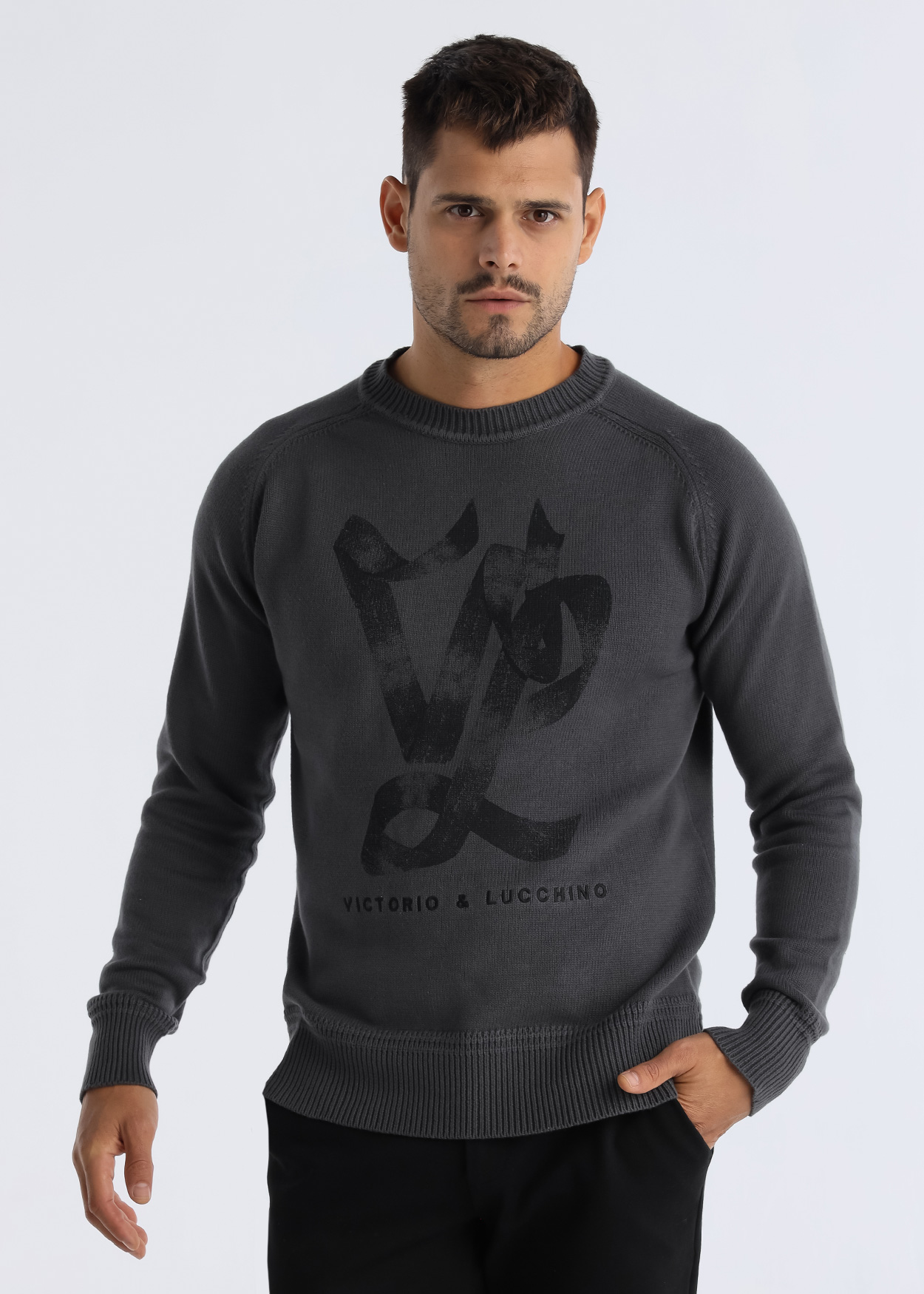 Camisola Homem Cinza