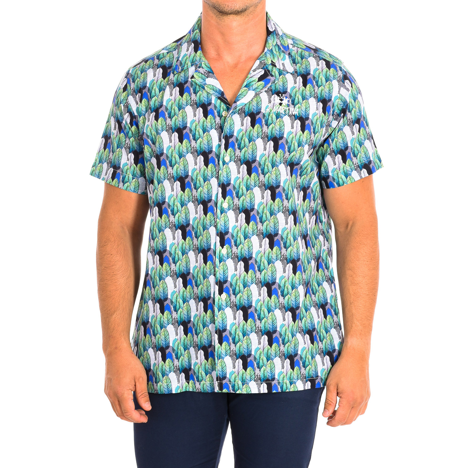 Camisa Homem Manga Curta Multicor