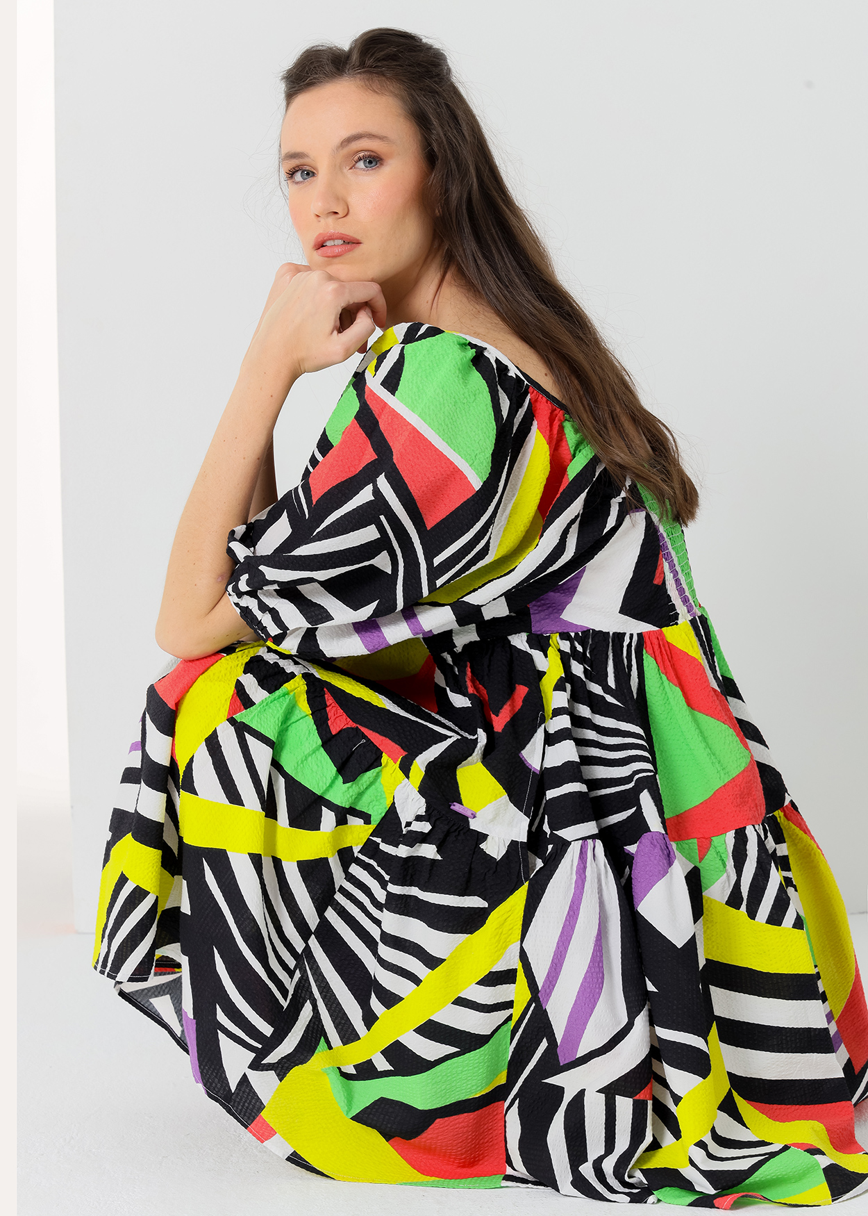 Vestido Senhora Multicolorido