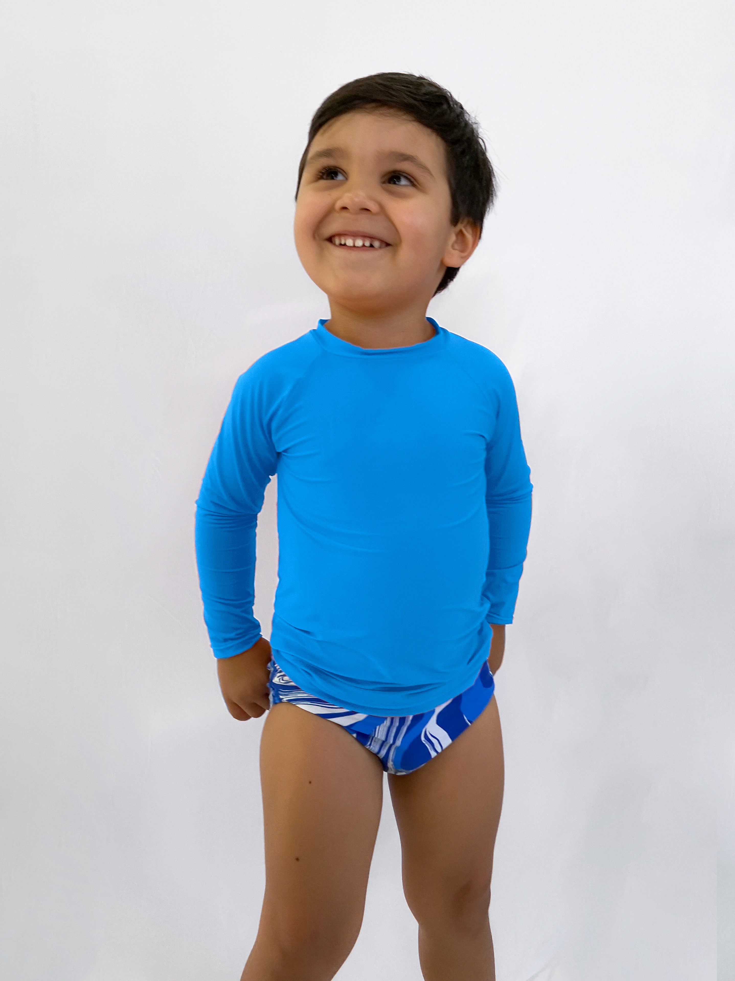 Longsleeve de Proteção Jacinto Kids Azul