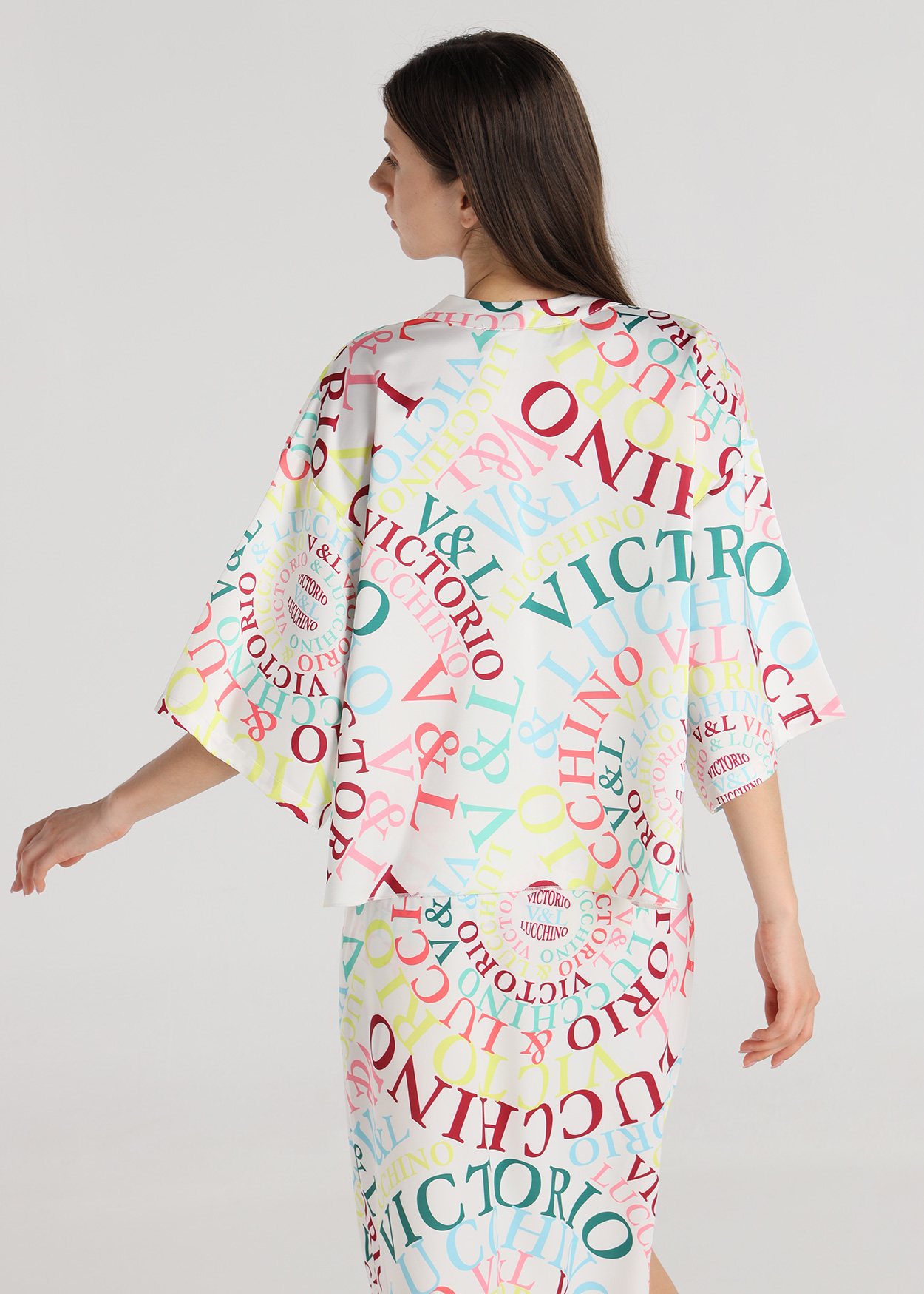 Blusa quimono Senhora Multicolorido