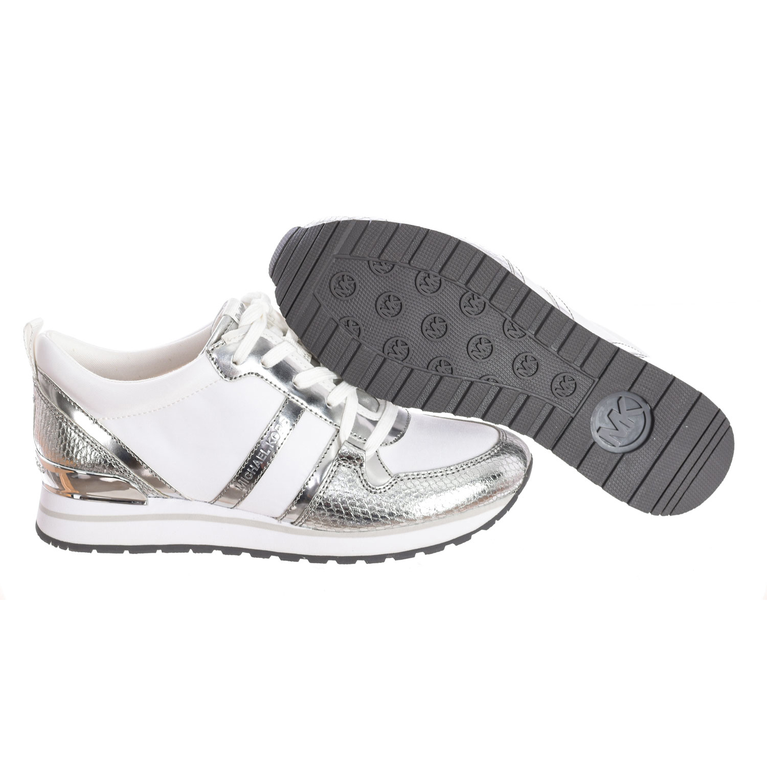 Ténis Senhora Dash Branco e Prateado