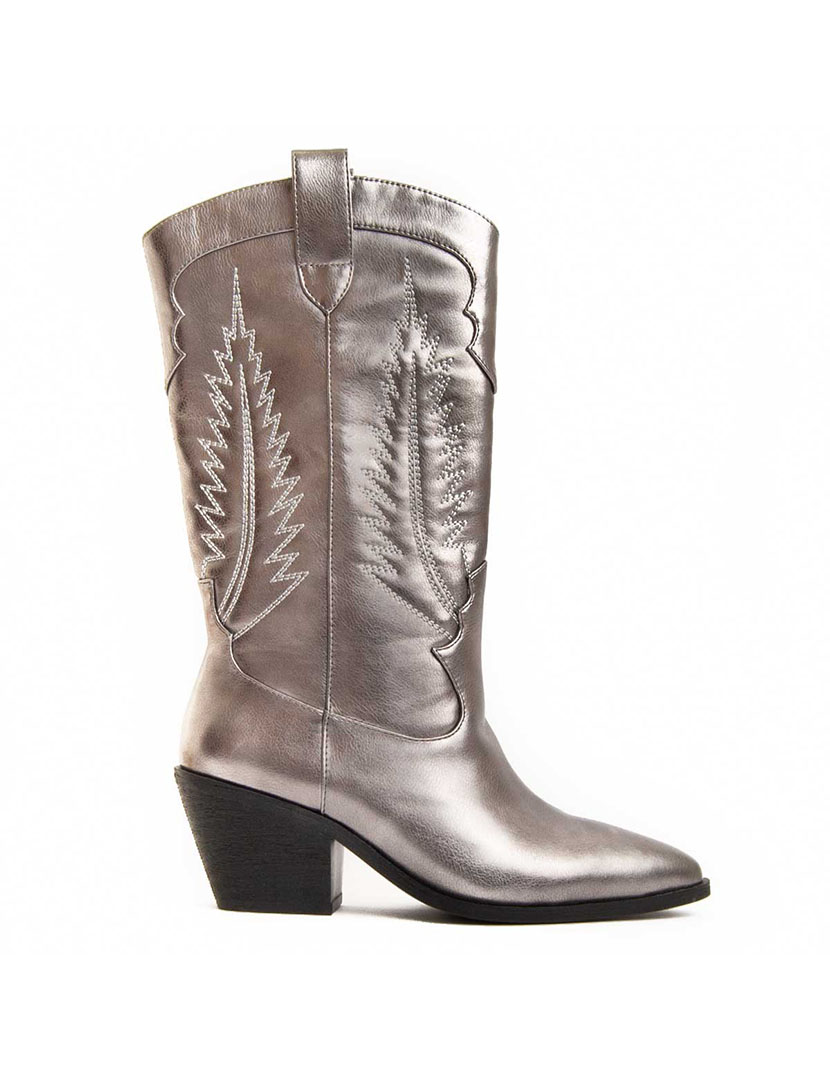 Botas de Salto Senhora Cinzento