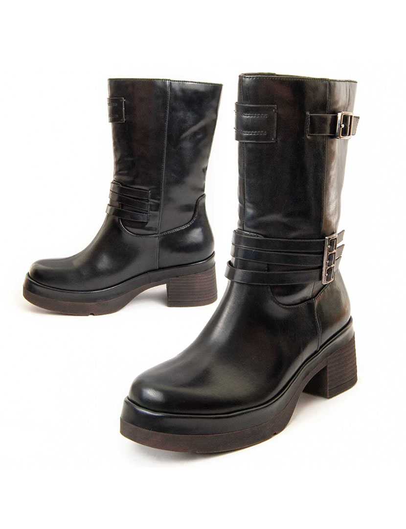 Botins com Salto Senhora Preto