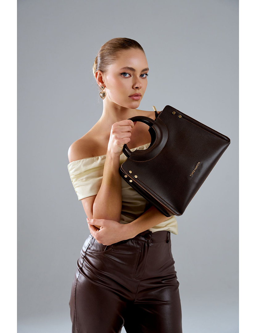 Mala de Mão Senhora Perugia Castanho