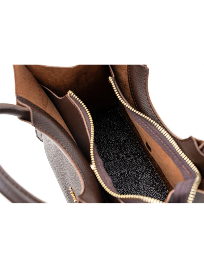 Mala de Mão Senhora Perugia Castanho