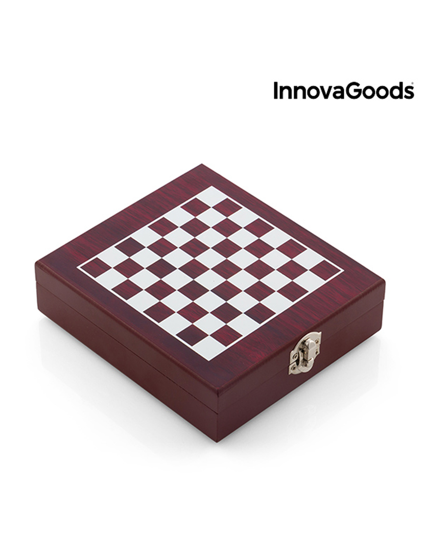 Conjunto Acessórios Vinho Xadrez 37 Peças