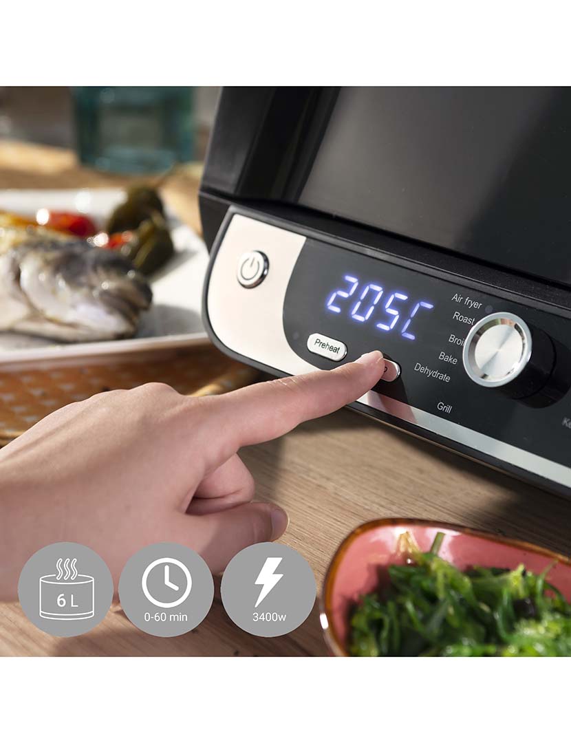 Air Fryer com Grill Fryinn 6000 Preto 6 L