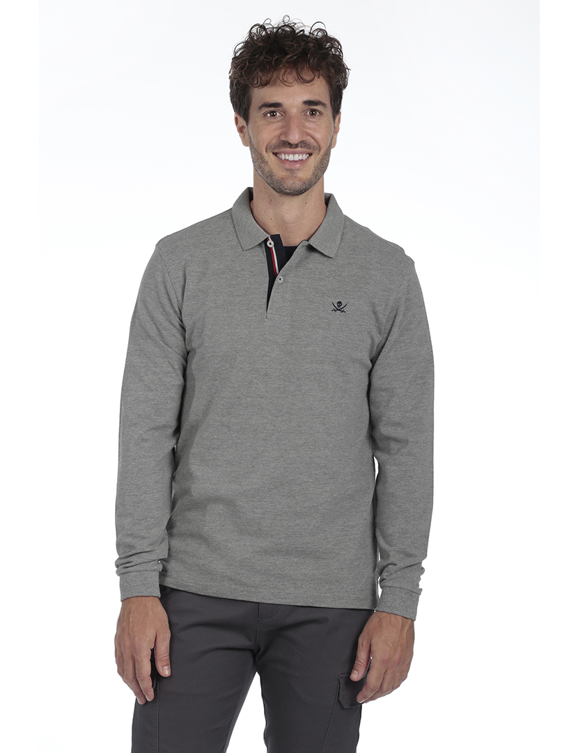 Pack 2 Polos Homem Basic Cinzento e Azul