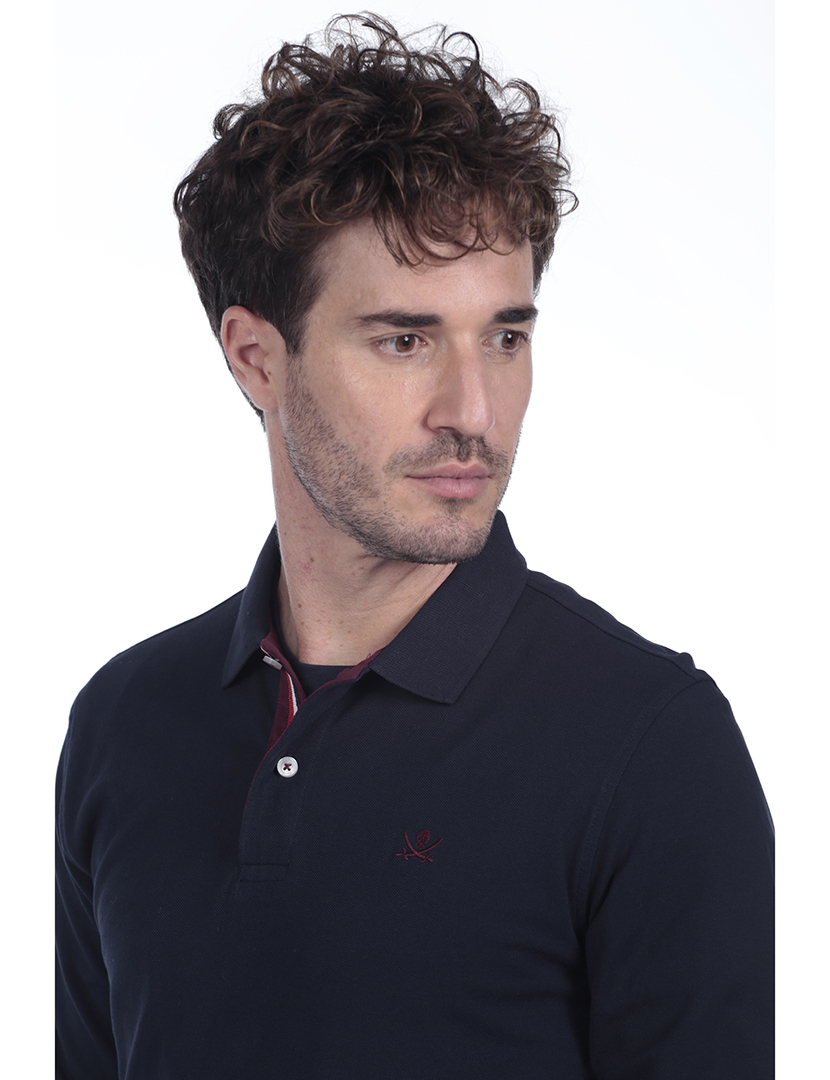 Pack 2 Polos Homem Basic Cinzento e Azul