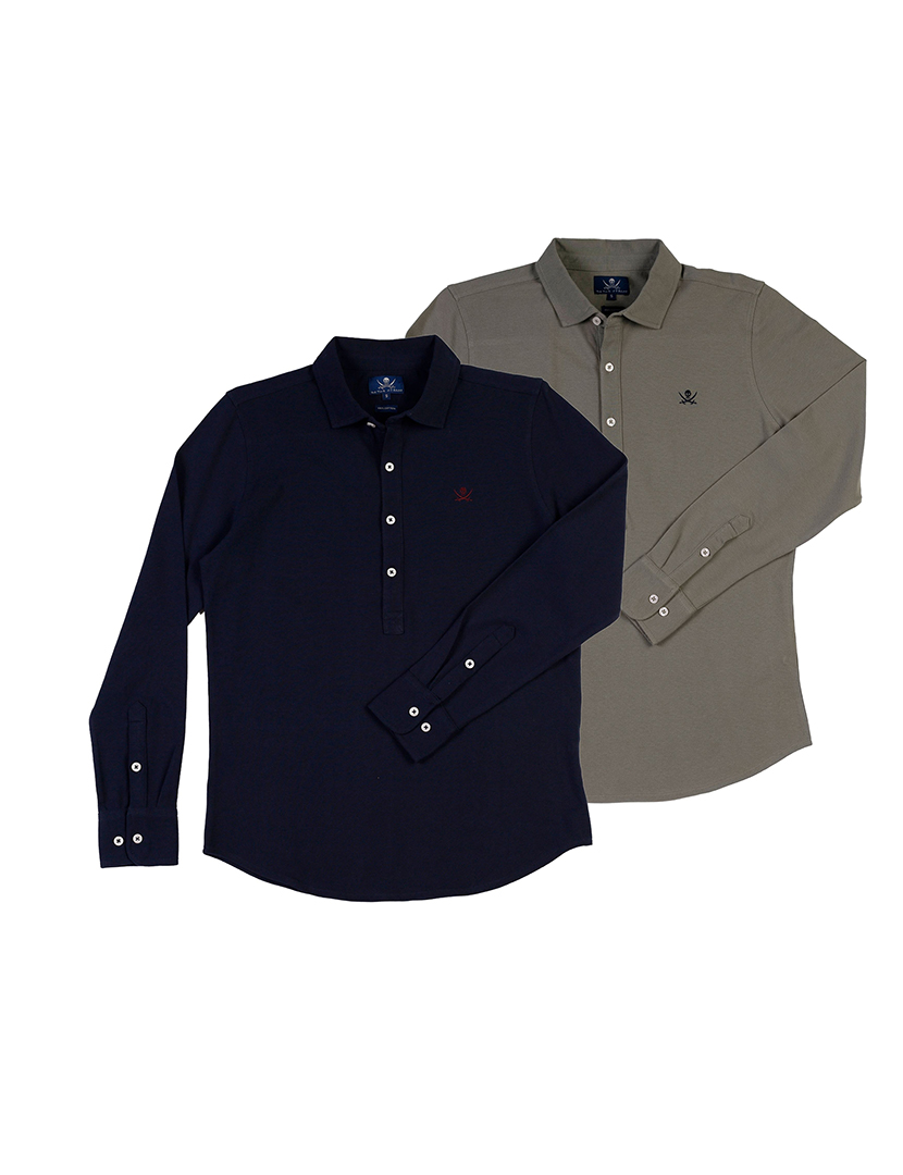 Pack 2 Camisas Homem Verde e Azul