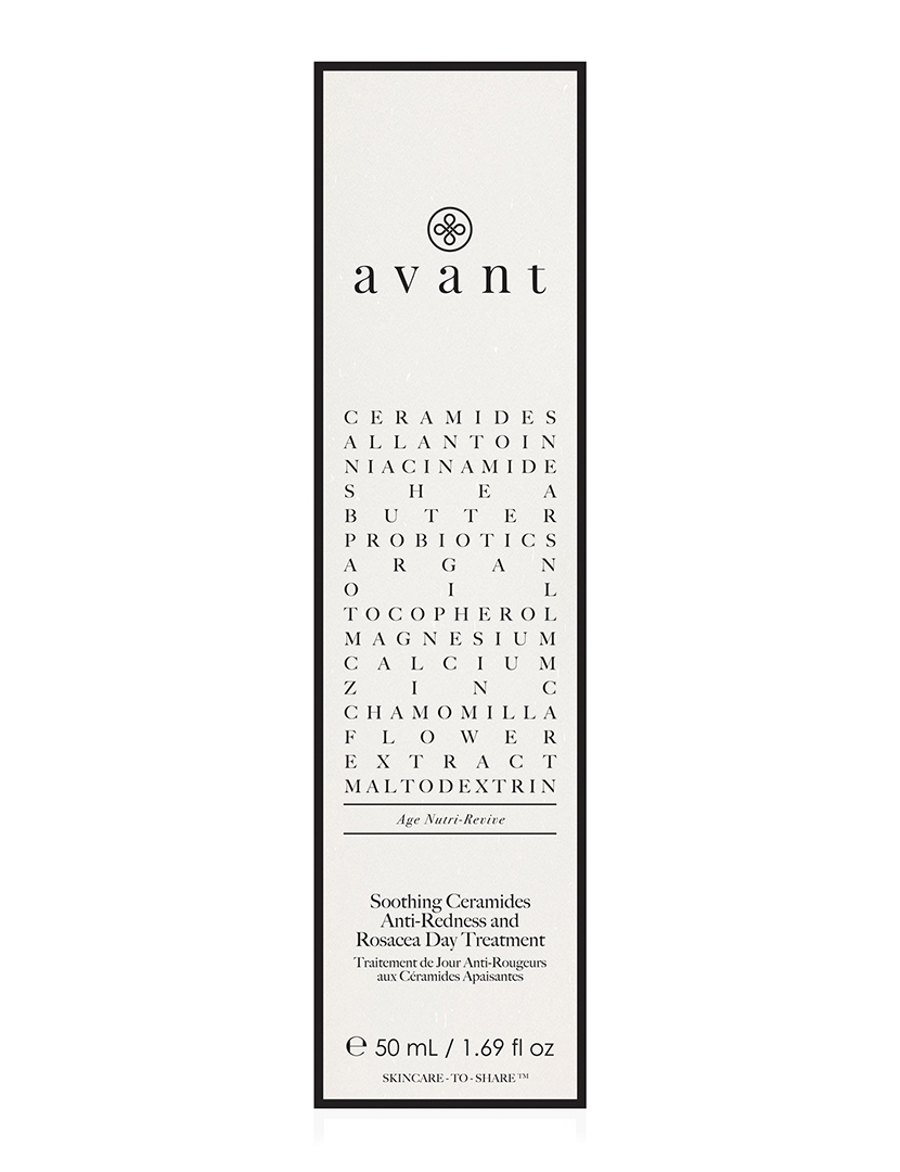 Tratamento diurno calmante de ceramidas anti-vermelhidão e rosácea