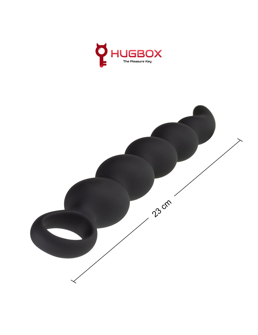 Rosário Anal - Rosário Vaginal - Massajador Prostático - Preto