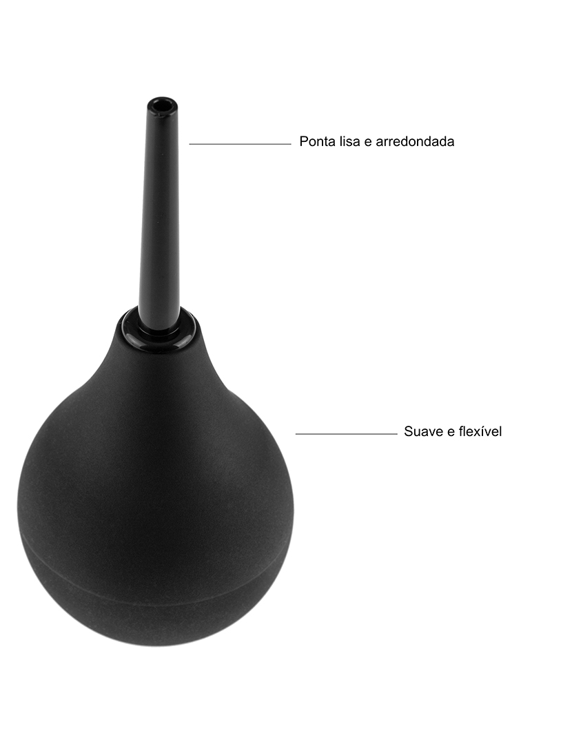 Bolbo para clister - Preto