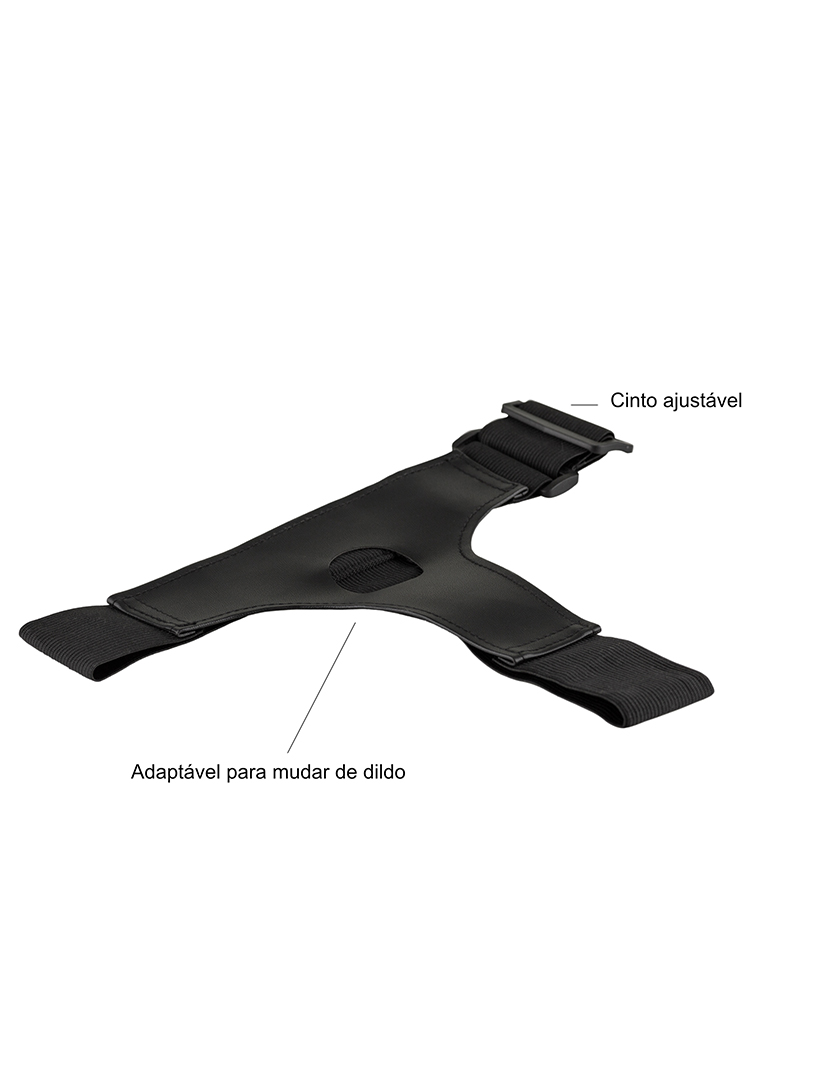 Cinto Ajustável para Dildo - Preto