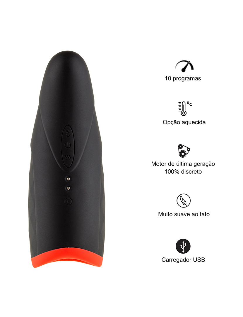 Masturbador Automático Masculino - Treinador de prazo - Opção de aquecimento - 10 programas