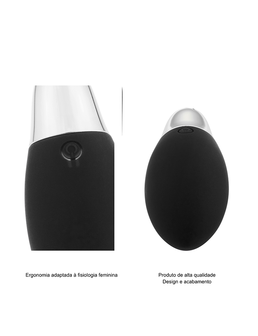 Ovo vibratório - Controlo remoto - 11 programas - Preto