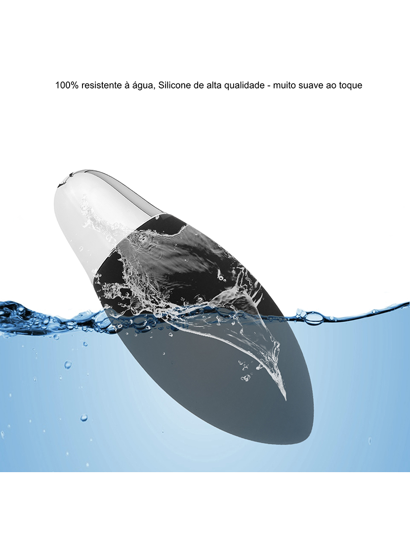 Ovo vibratório - Controlo remoto - 11 programas - Preto