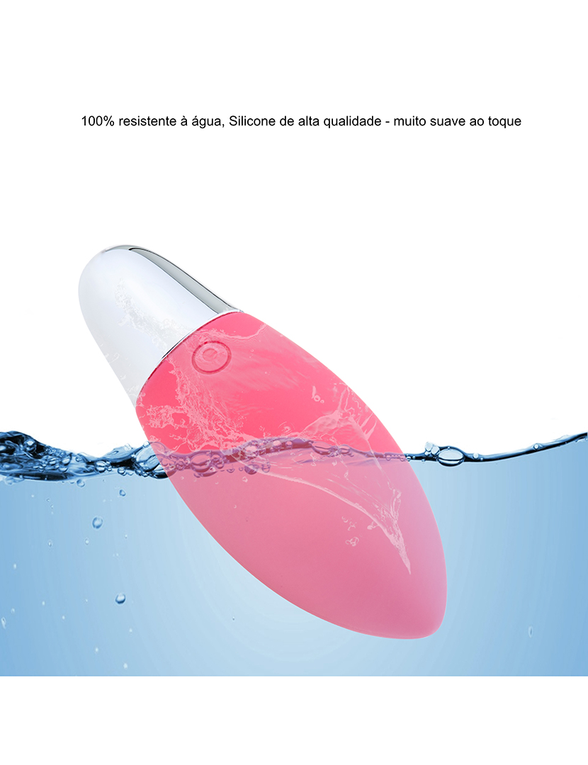 Ovo vibratório - Controlo remoto - 11 programas - Rosa